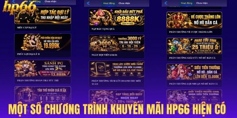 Một số chương trình khuyến mãi HP66 hiện có